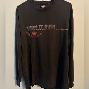 Harley-Davidson Black Long Sleeve Tee with Red Graphic